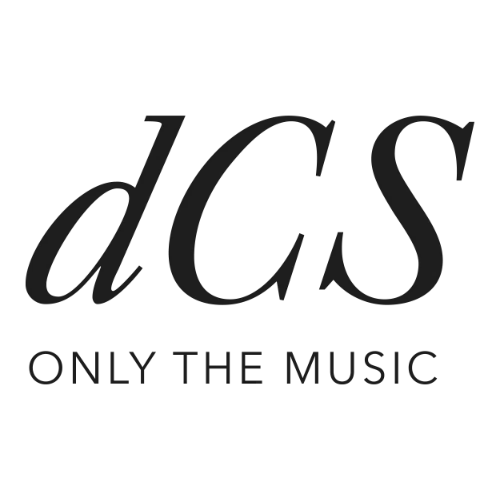 Logo de la marque dCS sur fond transparent