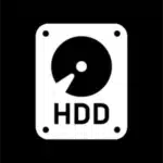 Représentation d'un disque-dur (HDD)