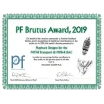 Distinction "Brutus Award 2019" par Positive Feedback