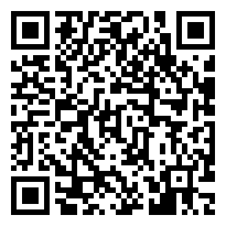 Un code QR standard en noir et blanc avec un motif complexe de carrés et de points, utilisé pour stocker des informations accessibles par numérisation.