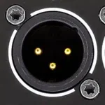 Connecteur XLR (liaison symétrique) pour la liaison musicale analogique entre appareils